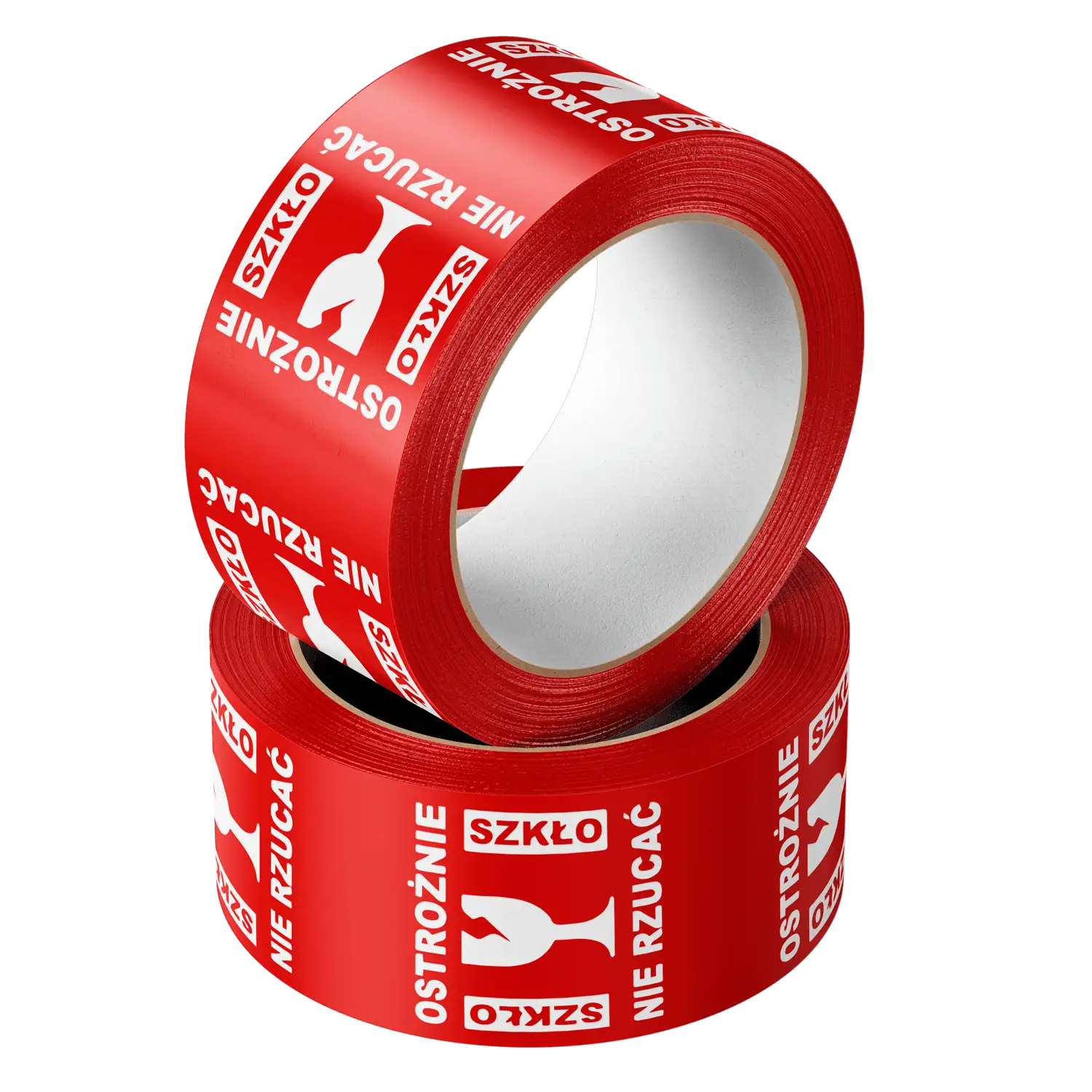 TAŚMA PAKOWA Z NADRUKIEM OTWÓRZ PRZY ODBIORZE RED